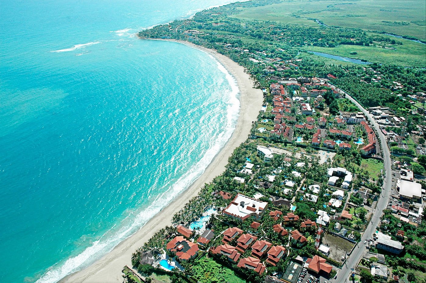Dramatic aerial shot of Caberete.